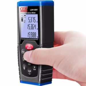 מד לייזר מרחק, שטח ונפח עד 80 מ' תוצרת CEM